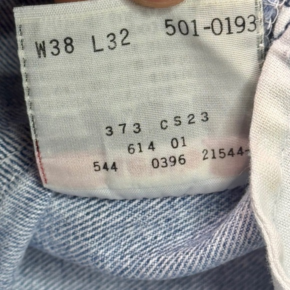 Vintage Levi's 501 USA Made 1996 El Paso 6 Button Fly Jeans 38x32 - Picture 4 of 11